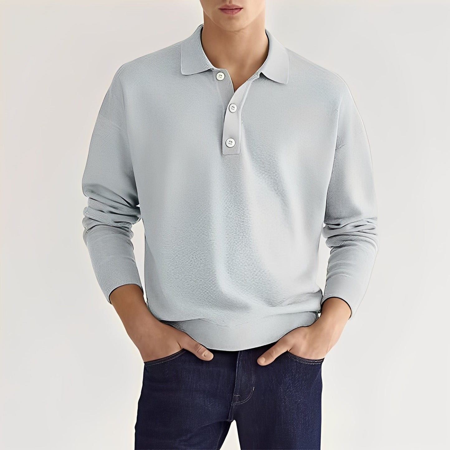 Dominic – Casual long-sleeve polo shirt for men