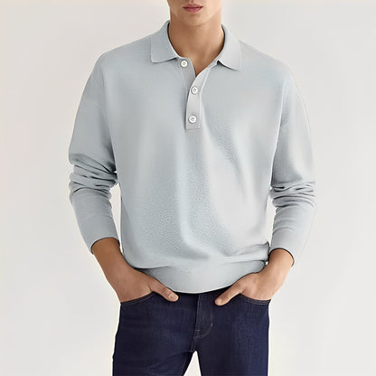Dominic – Casual long-sleeve polo shirt for men