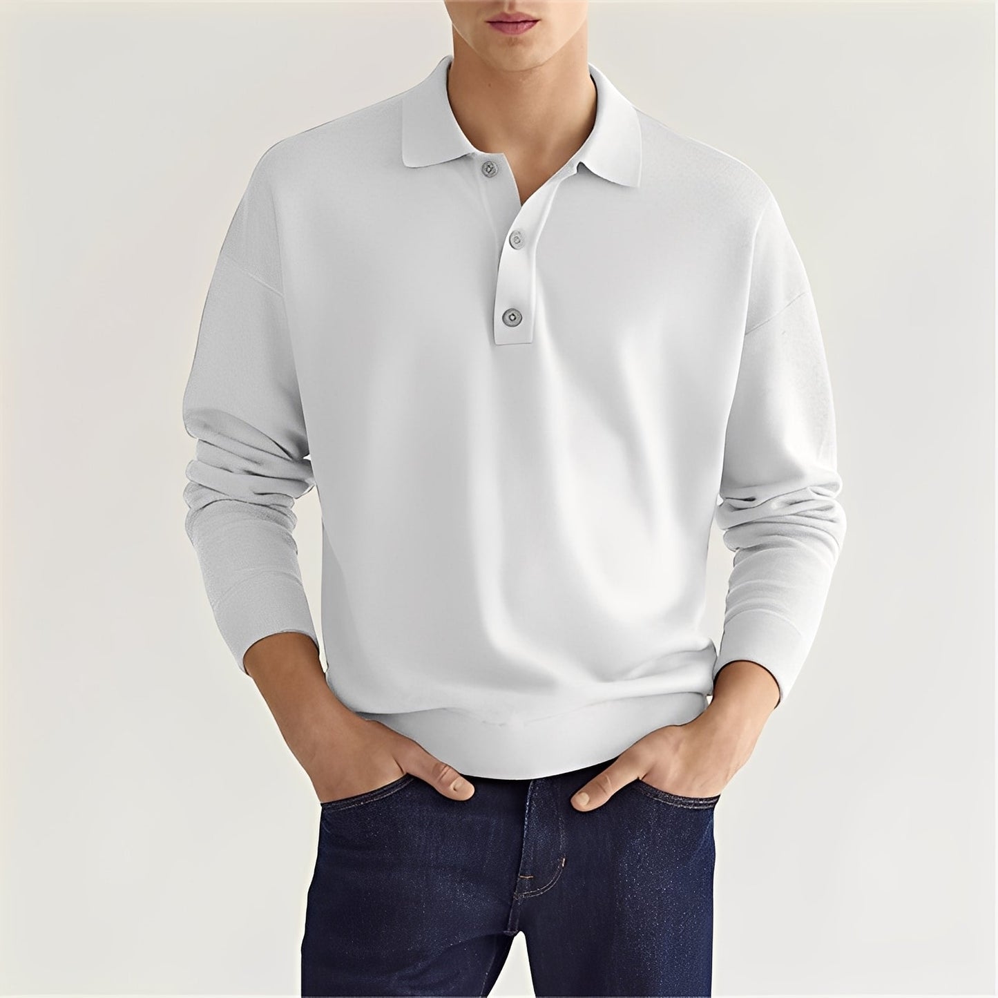 Dominic – Casual long-sleeve polo shirt for men