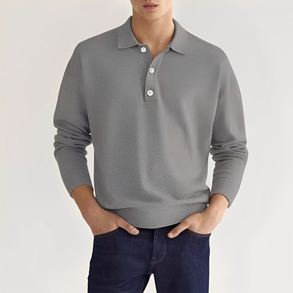 Dominic – Casual long-sleeve polo shirt for men