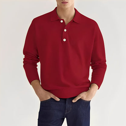Dominic – Casual long-sleeve polo shirt for men