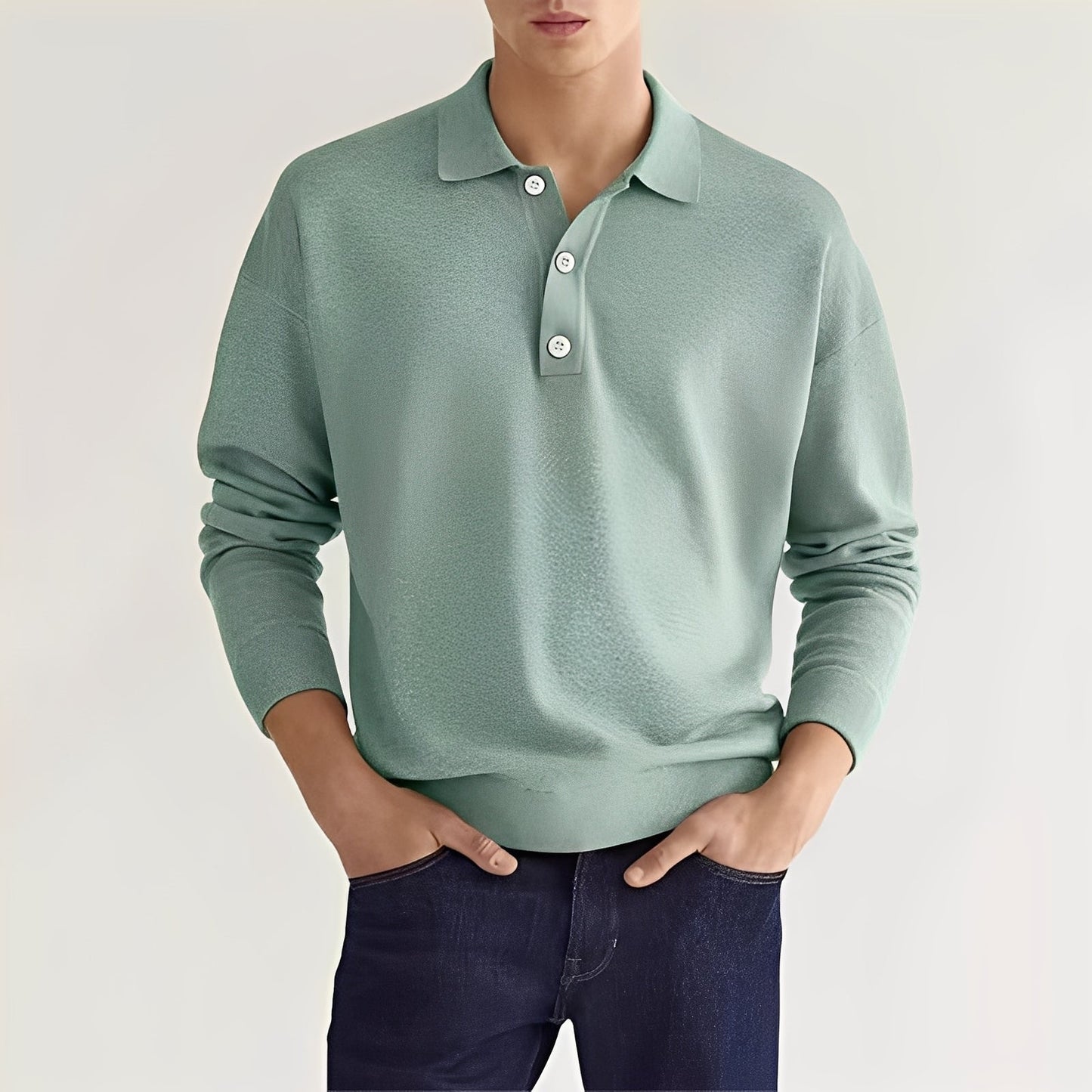 Dominic – Casual long-sleeve polo shirt for men