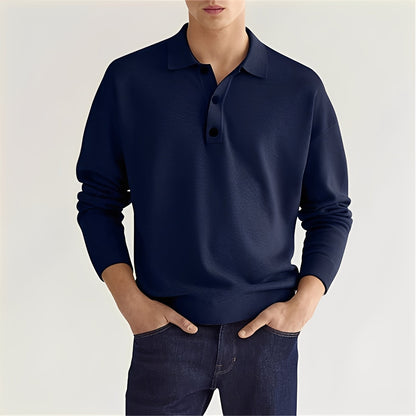 Dominic – Casual long-sleeve polo shirt for men