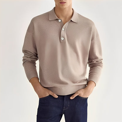 Dominic – Casual long-sleeve polo shirt for men
