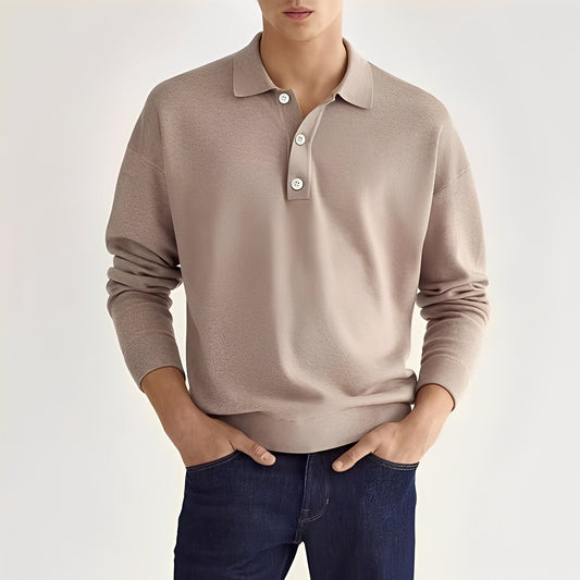 Dominic – Casual long-sleeve polo shirt for men