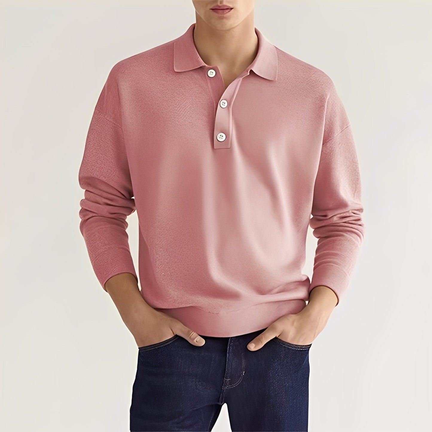 Dominic – Casual long-sleeve polo shirt for men