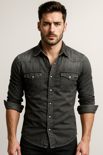 Maxime – Relaxed denim shirt for men
