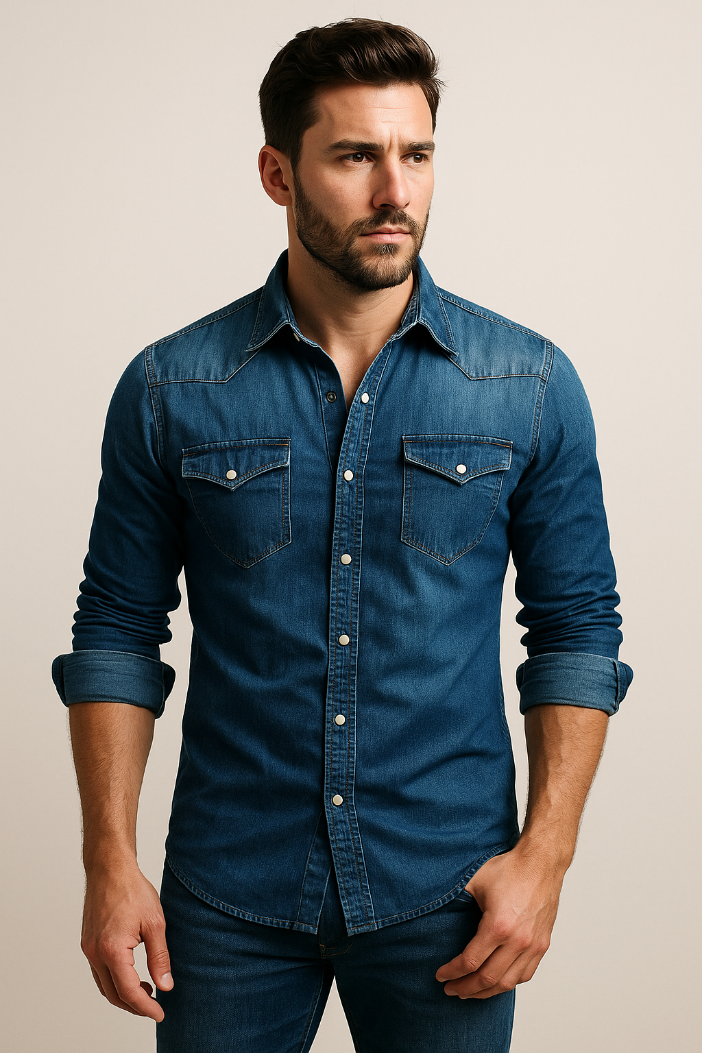 Maxime – Relaxed denim shirt for men