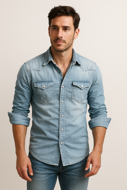 Maxime – Relaxed denim shirt for men